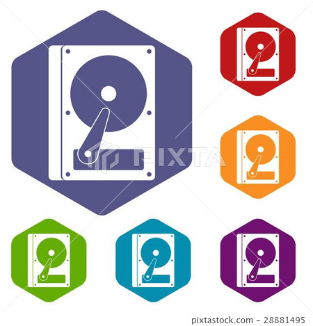HDD icons set 28881495