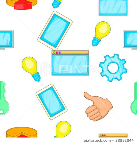 Statistics pattern, cartoon style - Stock Illustration [28881844] - PIXTA