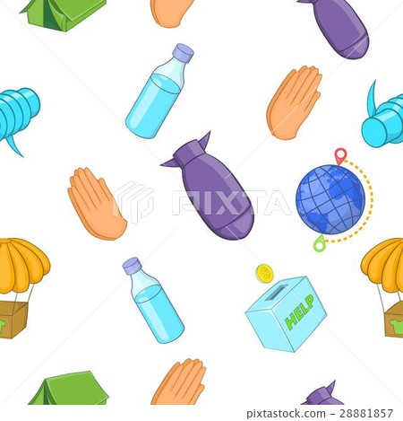 Refugees pattern, cartoon style 28881857