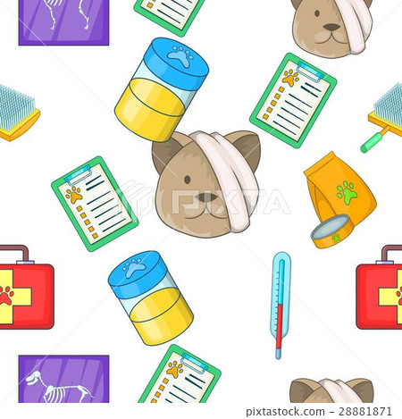 Veterinary pattern, cartoon style 28881871