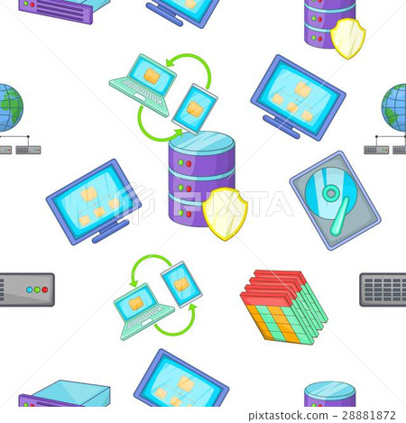 Computer pattern, cartoon style Computer pattern, cartoon style 28881872