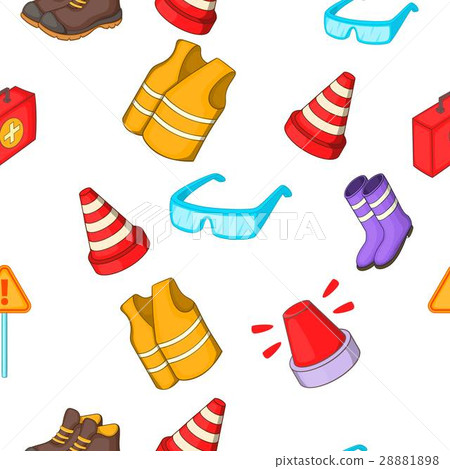 Construction pattern, cartoon style Construction pattern, cartoon style 28881898