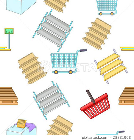 Supermarket pattern, cartoon style 28881908