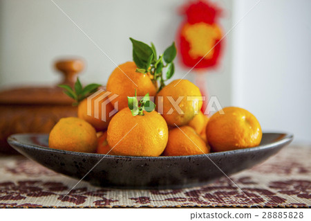 木盒，橘子，柑橘，Wooden box, oranges, citrus,Muhe、 28885828