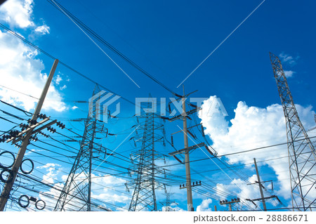 Various Of Electrical Poles And Towers 28886671