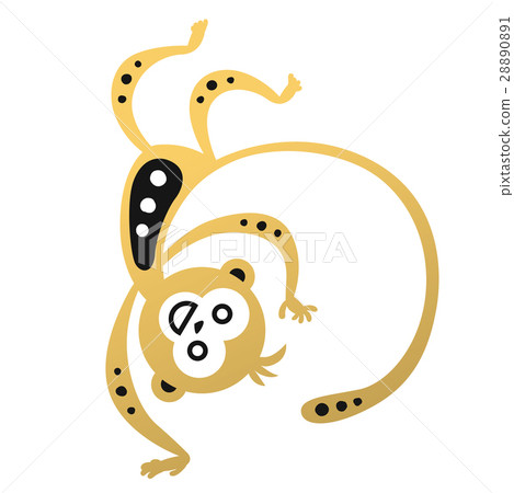 Monkey vector illustration. - Stock Illustration [28890891] - PIXTA