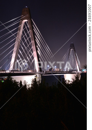 Night view of the Uchinada Bridge Night view of the Uchinada Bridge 28891007