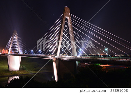Night view of the Uchinada Bridge 28891008