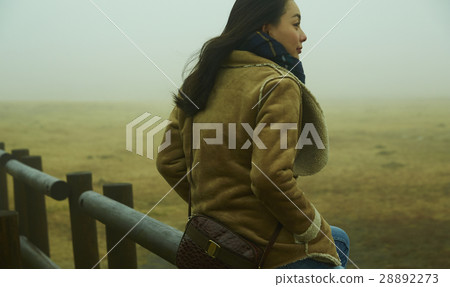 A woman in the fog A woman in the fog 28892273