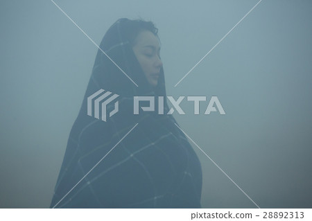 A woman in the fog 28892313