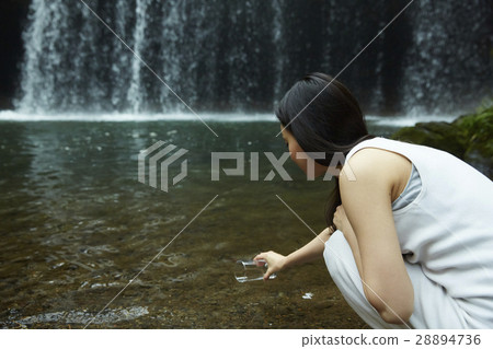Waterfall mineral water advertisement image 28894736