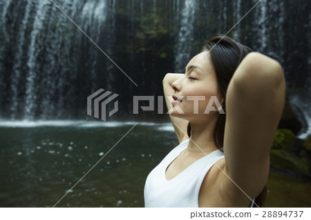 Waterfall mineral water advertisement image Waterfall mineral water advertisement image 28894737