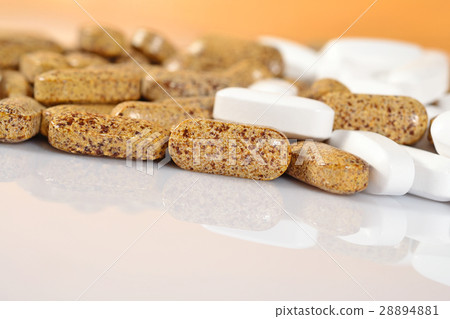Heap of pills close up Heap of pills close up 28894881