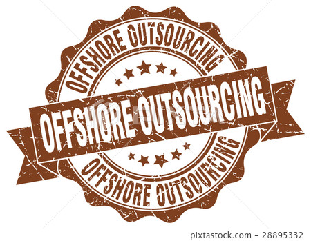 offshore outsourcing stamp. sign. seal offshore outsourcing stamp. sign. seal 28895332