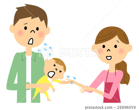 嬰兒哭泣的夫婦 28896059