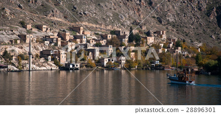 Sunken village Halfeti,  Gaziantep, Turkey 28896301