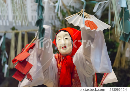 麻高千穗夜神社的麻雀舞 28899424