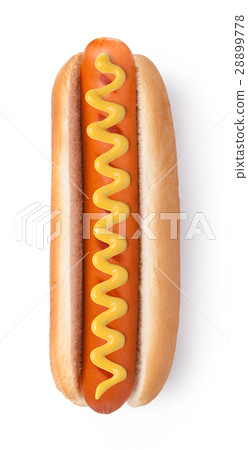 Hot dog with mustard Hot dog with mustard 28899778