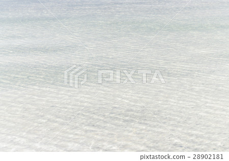 White salt surface under clear water of Baskunchak 28902181
