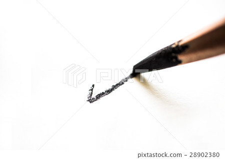 Black Charcoal drawing correct sign on white paper Black Charcoal drawing correct sign on white paper 28902380