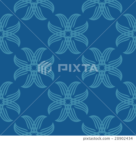 Seamless abstract vintage blue pattern 28902434