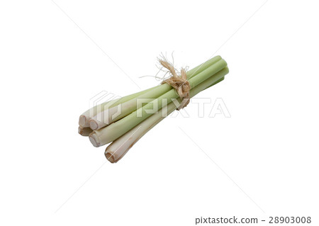 bundle of lemon grass isolated on white 28903008