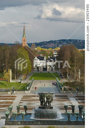 Park in sunny weather 28903490