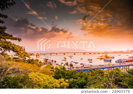 Vietnam. Nha Trang. View of the river Kai and the 28903578