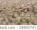 Debris near sawdust. 28903741