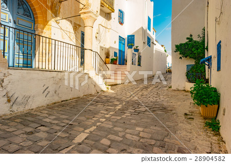 Sidi Bou Said, famouse village with traditional Sidi Bou Said, famouse village with traditional 28904582