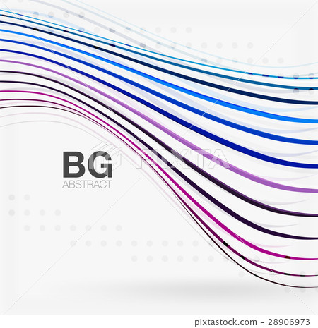 Vector color stripes, wave lines modern geometric Vector color stripes, wave lines modern geometric 28906973