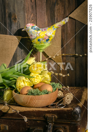 The tulips and the easter eggs 28907826