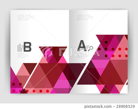 Mosaic triangle annual report template 28908329