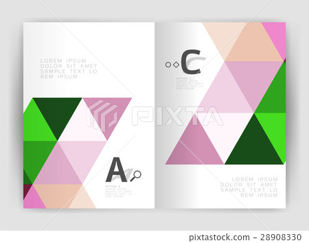 Mosaic triangle annual report template 28908330