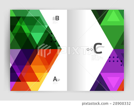 Mosaic triangle annual report template 28908332