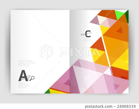 Vector triangle print template Vector triangle print template 28908339