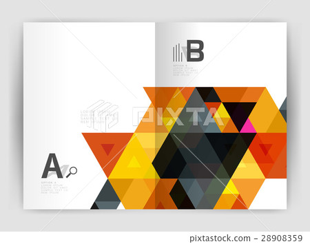 Mosaic triangle annual report template Mosaic triangle annual report template 28908359