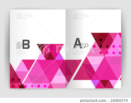 Mosaic triangle annual report template Mosaic triangle annual report template 28908374