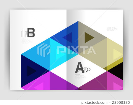 Mosaic triangle annual report template Mosaic triangle annual report template 28908380