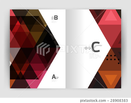 Vector triangle print template Vector triangle print template 28908383