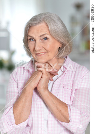 Beautiful happy elderly woman 28908950