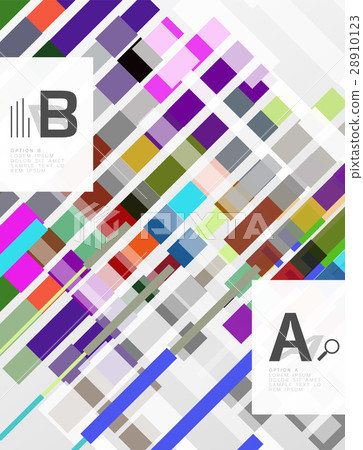 Geometrical abstract background with infographics 28910123