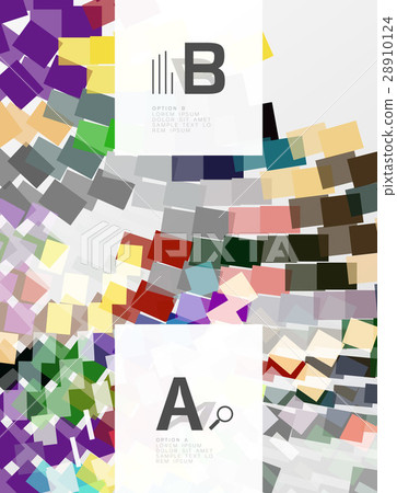 Colorful lines, rectangles and stripes with option 28910124