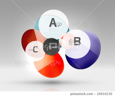 Circle banner template 28910230