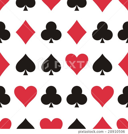 插圖素材: play cards pattern