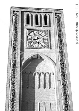 in iran  antique    clock   tower 28911101