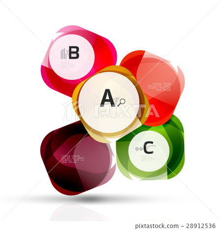 Vector abstract gem stones 28912536