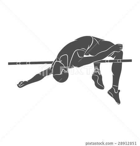 High jump athlete High jump athlete 28912851