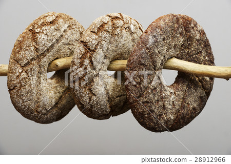 three finnish round rye bread 28912966