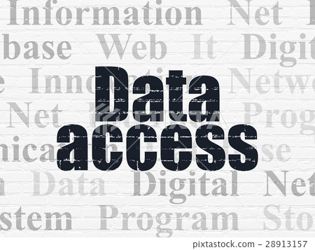 Information concept: Data Access on wall Information concept: Data Access on wall 28913157